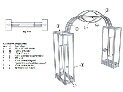 Backlit Archway Assembly